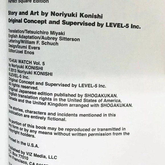YO-KAI WATCH Graphic Novel By Noriyuki Konishi Volume 5 Paperback - Picture 10 of 10